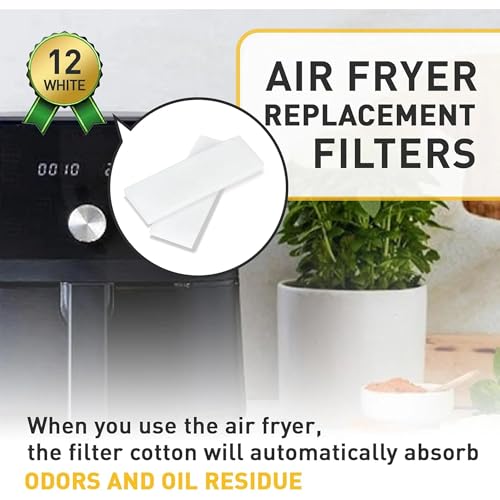 12 Piezas Filtros de Repuesto para Freidora de Aire, Accesorios para Freidora, Filtros Reemplazables con Tecnología Eliminadora de Olores de Fibra para Instant Vortex Plus 6QT miniatura 2