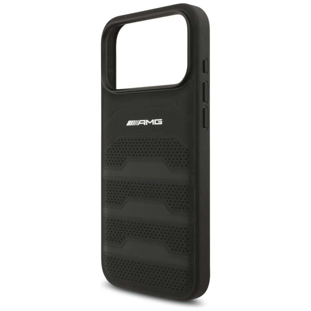 Funda Rígida CG Mobile AMG Para IPhone 13 Pro (6.1") - Combinación Negro Y Blanco - PC/TPU Galvanizada - Protección Estilo