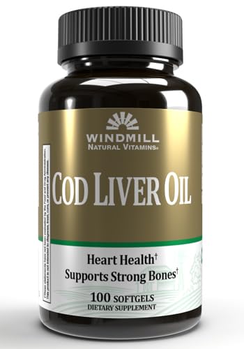 Windmill Cod Liver Oil Softgels, 100.0 Count
