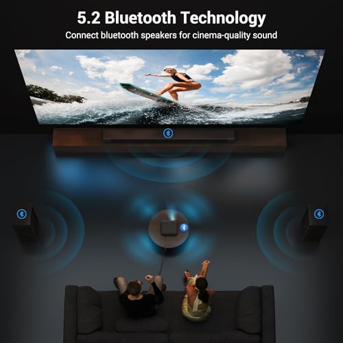 HAPPRUN Official Licensed Netflix 1500 ANSI Smart Projector, HAPPRUN 4K Projector with Wifi and Bluetooth, DoIby Audio,Native1080P,Built-in Apps, ,Electric Focus,Movie Projector for Home Cinema,Outdoor,Indoor の商品画像 4