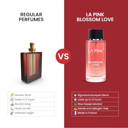 Image of La Pink Blossom Love EDP Perfume for Woman & Man | Rose, Citrus, Fruity & Amber Notes | Long Lasting Unisex Luxury Fragrance for Men & Women | 100ml