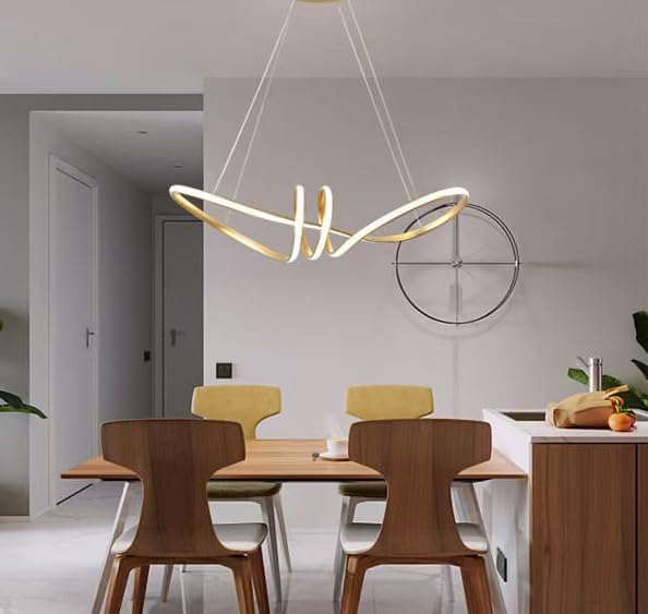 Image of LED Hanging Lights for Dining Table, Hanging Lights for Living Room, Home Decoration, Chandelier /Jhumar (Warm, Natural, Cool White)(CH50)