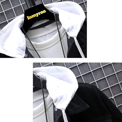 Custom Men's Women's Hoodie Denim Hip Hop Coat Jacket Pullover Hooded Sweater Adult Unisex Casual Jeans Outerwear3