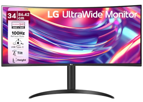 LG 34WR55QK 86.42 cm (34 Inch) 21:9 UltraWide WQHD (3440x1440) Cu...