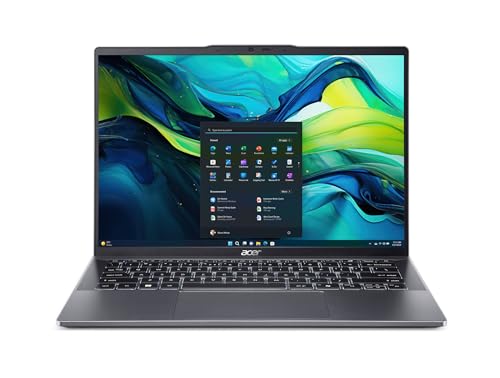 Acer Laptop Swift Go 14 | Tela sensível ao toque de 14 polegadas 1920 x 1200 | Desbloqueie experiências de IA | Processador AMD Ryzen 7 8845HS Octa-Core Ryzen AI | LPDDR5X de 16 GB | SSD PCIe de 4ª