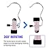 12PCS Laundry Hanging Hooks with Clips Boot Hanger Heavy Duty Clothes Pins, Portable Metal Drying Clip for Bras, Socks, Towels, Underwear