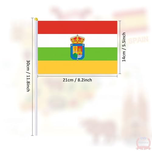 Petits drapeaux de la Rioja PTEROSAUR pour animer vos fêtes espagnoles