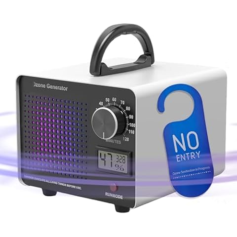 0zone Generator 45000mg/h, Industrial/Car Air Purifier 0zone Machine for Rooms,business premises, Smoke, Home, Pet Odor Cover