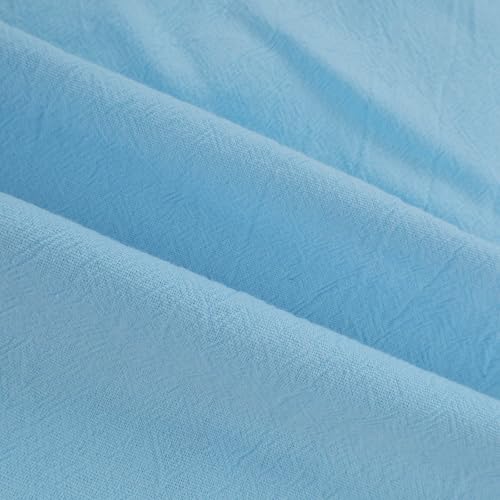 Cotton Linen Pants for Men Elastic Drawstring Waist Loose Casual Beach Pant Comfy Summer Travel Trousers Cinch Bottom 5