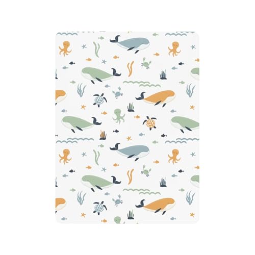 Draps de berceau motif océan en coton pour la chambre de bébé - 3