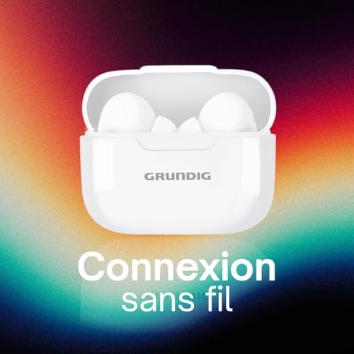 Grundig Écouteurs Bluetooth Sans Fil Intra auriculaires 230 mAh Écouteurs sans fil avec 4 heures de lecture Pour appels mains libres Inclut Étui de chargement USB C - vue 6