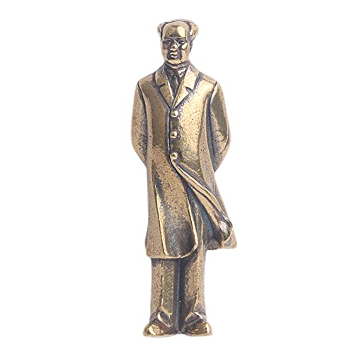 WWZYX Alte Messingstatuen von Führern, Bronzestatuen, Schlüsselanhänger, Statuen großer Männer, Kunsthandwerkssammlung, alte Bronzen Cover