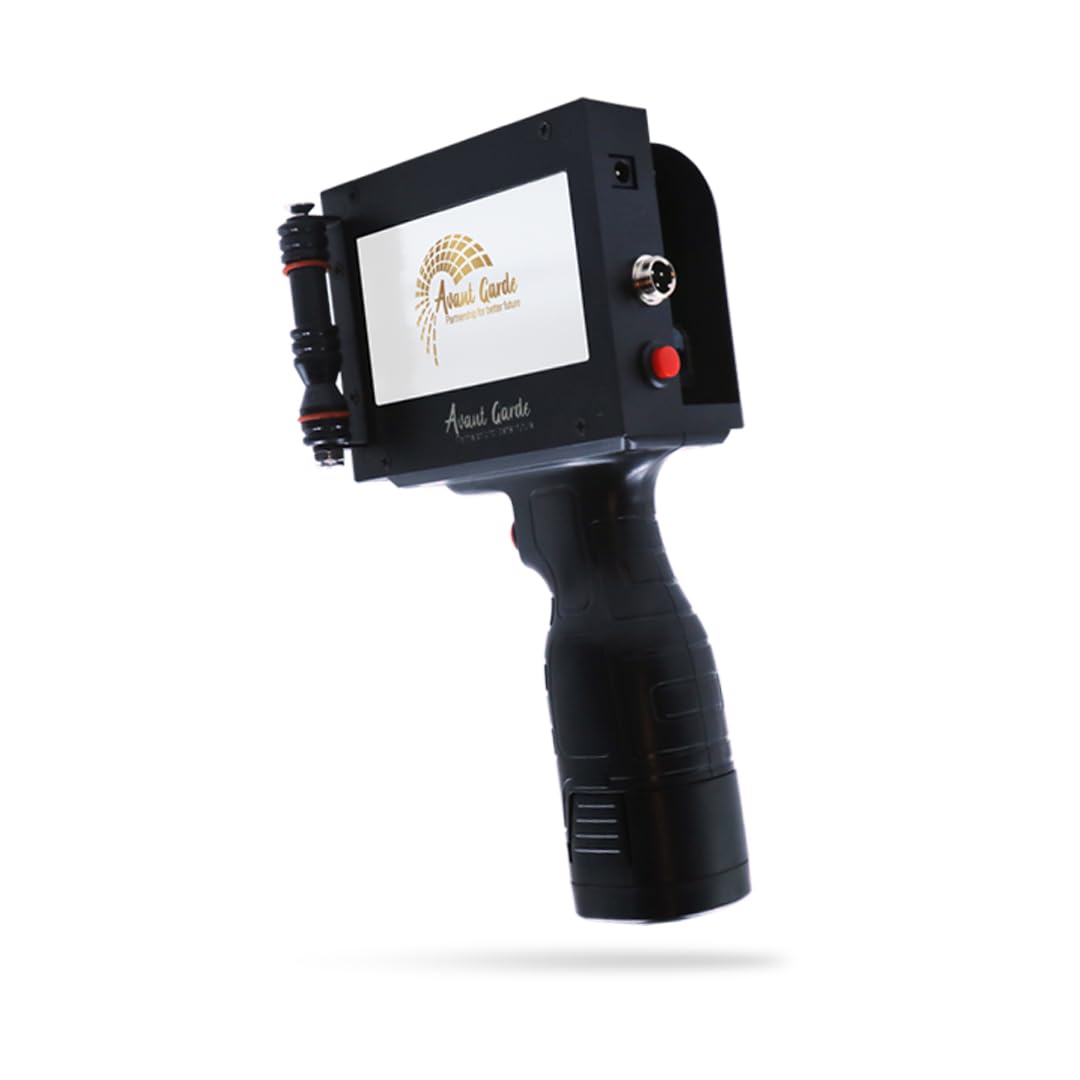 AVANT GARDE 12.7mm Industrial Thermal Handheld TIJ Batch Coding Printer Machine for Mfg Date Number Mrp Expiry Logo QR Barcode