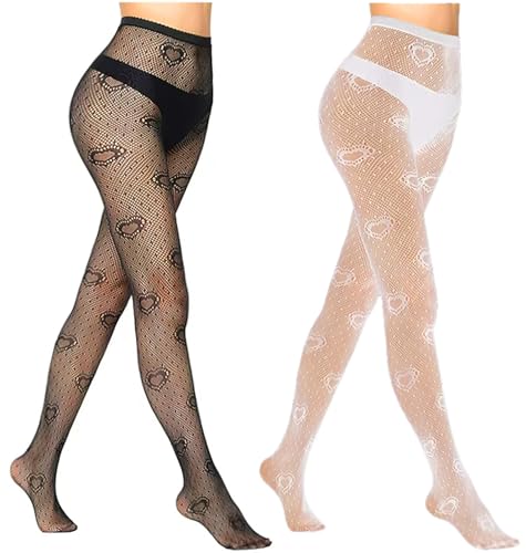 Image of 2-Pack Women's Sparkling Fishnet Stockings - Rhinestone Party Pantyhose