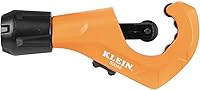 Klein Tools 50046 Constant Swing Tubing Cutter for Copper & Aluminum - 1/8" to 1-3/8" OD, Deburring Tool & Spare Blade