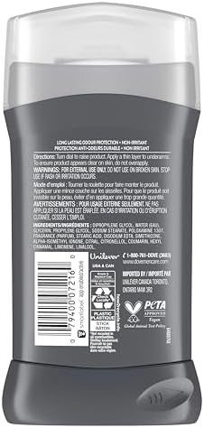 Dove Men+Care Aluminum Free Deodorant Stick, with 1/4 Moisturizing Cream, for 72H Odour Protection, Clean Comfort, 85 g — view 2