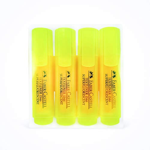 Faber Castell - Textmarker TEXTLINER 1546 4er Etui gelb