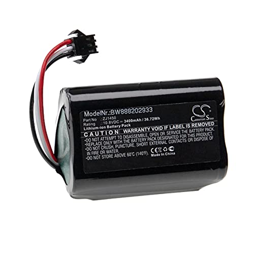 vhbw Akku Ersatz für Ecovacs DA60-Darfon, ZJ1450 für Staubsauger Home Cleaner Heimroboter (3400mAh, 10,8V, Li-Ion)