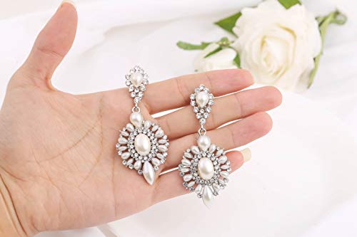 Mecresh Marquise Cubic Zirconia Flowers Dangle Chandelier Vintage Pendant Earrings For Women‘S Wedding/Party/Birthday/Gift 2022 Fashion Jewelry thumb #4