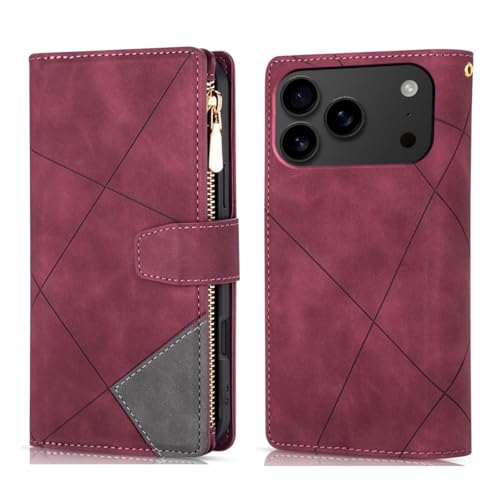 Étui iPhone 14 rouge idéal pour voyager léger avec vos cartes