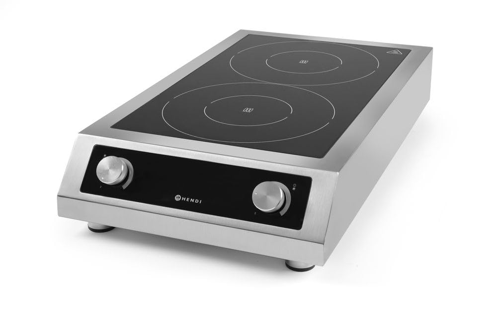 HENDI Fornello a Induzione Modello 7000, Metallico, 2 x 3500 W