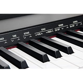 Classic Cantabile SP-150 BK piano de scène noir SET y compris le trépied, le casque et la pédale - Les Beatles, Paul McCartney, John Lennon, RIngo Starr, George Harrison Classic Cantabile SP-150 BK piano de scène noir SET y compris le trépied, le casque et la pédale – Image 3