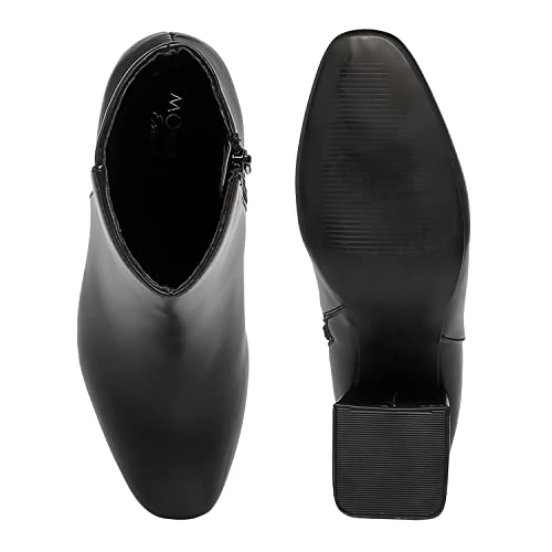 Image of MONROW Stylish and Lightweight Durable and Comfortable Casual Block Heel Boots for Women and Girls for Everyday