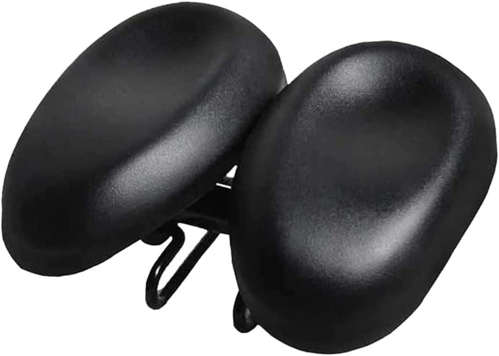 Fahrradnase Fahrradsitz für Männer Ergonomisches doppeltes weiches Kissen Breitenverstellbares Komfort-Sitzkissen Nasenloser Sattel A