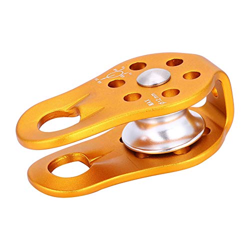Mountaineering Climbing Tools Load Single Pulley for Climbing Transporting Hauling 12Mm Rope Climbing Pulley 20Kn