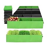 Photo Gallery nrbmzyen grow bags 90 x 30 x 20 cm, rettangolare, 3 griglie, in tessuto, aiuola rialzata con manico, per interni ed esterni, per fiori, ortaggi, patate, piante e vasi (verde, 1 pezzo) Photo Gallery nrbmzyen grow bags 90 x 30 x 20 cm, rettangolare, 3 griglie, in tessuto, aiuola rialzata con manico, per interni ed esterni, per fiori, ortaggi, patate, piante e vasi (verde, 1 pezzo)