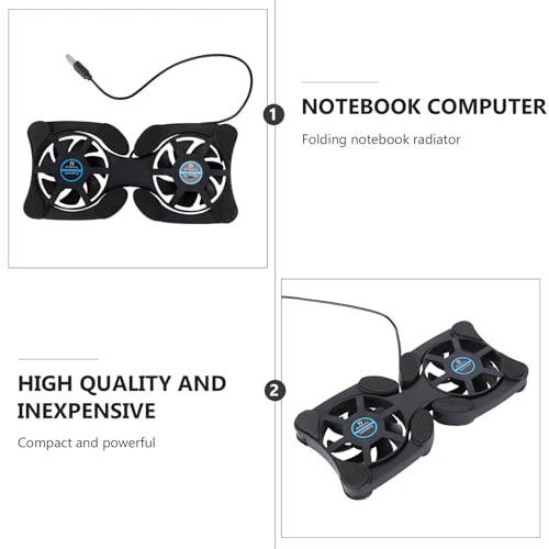 Base refrigerante portátil para laptop con ventiladores dobles miniatura 6