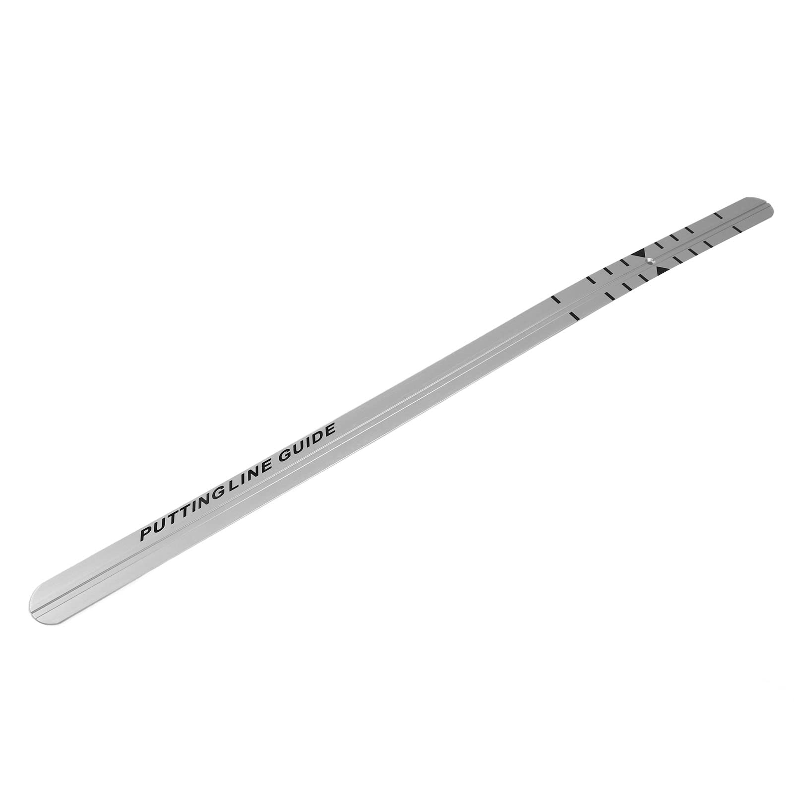 Keenso Regla recta para putter, guía de línea de práctica, riel de alineación, práctica de aluminio, riel de alineación, regla recta para poner verde