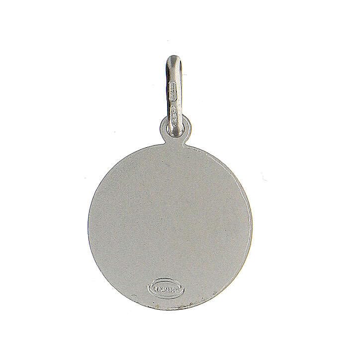 Tata Gisèle © Pendentif Médaille Ronde en Argent 925/000 Rhodié et