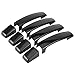Couvercle de poignée de porte, 4pcs de voiture brillant noir couvercle de poignée de porte extérieure pour Sport Discovery 3