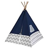 KidKraft 00228 Deluxe Teepe - Toy, Navy/Gray