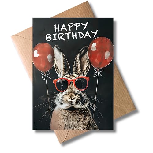 WBdesignz Happy Birthday Karte - Lustige Geburtstagskarte mit Umschlag Stilvolle Glückwunschkarte Geschenkkarte zum Geburtstag Feier Party (DIN A6) WBdesignz Happy Birthday Karte - Lustige Geburtstagskarte mit Umschlag Stilvolle Glückwunschkarte Geschenkkarte zum Geburtstag Feier Party (DIN A6)