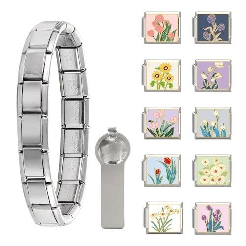 papasgix Italian Charms Set - 10mm*9mm Charm Bracelet, Love Fruit Cake Pendant