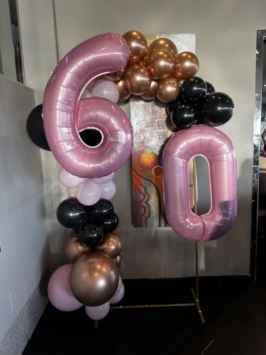Image of Number Balloons Pearl Pink 22 Balloon 40 inch for 22 Birthday Decorations | Saturated Color, Large 40 in, With Straw & Hanging Hole, For Back-to-School Season, Wedding, Christmas, New Year, Anniversary