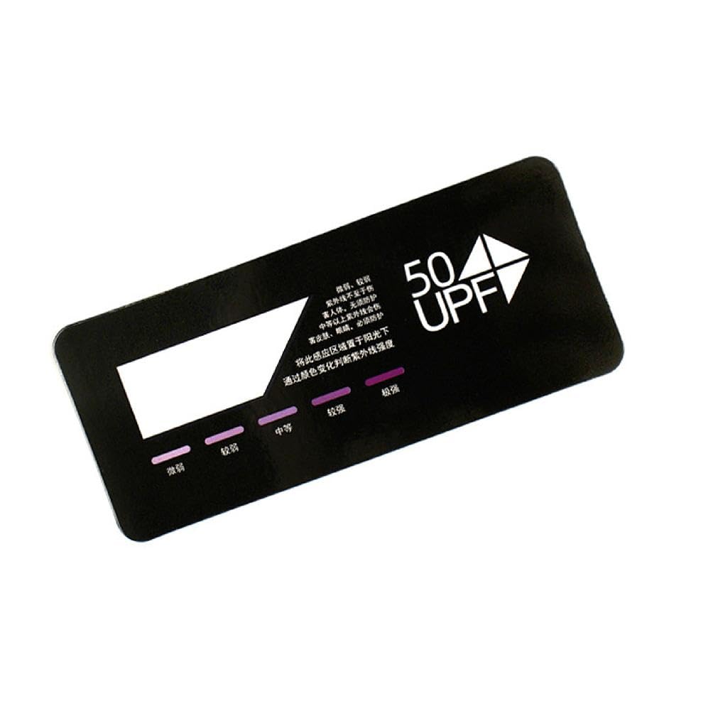 Exingk 1Pc Professional Uv Test Card Upf50+ Test Card Premium Uvb Test Card Uv Test Strips Outdoor Sunshine Testing Card Uv Sensor Card Uv Sensor Uv Sensor Light