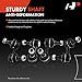 A-Premium Set of 4, Front & Rear Sway Bar Links Kit Stabilizer Bar Links Compatible with Honda Civic 2001-2005, Acura EL 2001-2005