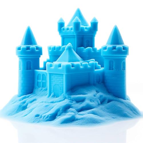 KOKOBOX Arena Magica Azul para Niños - Arena Kinetica 940g con Colores - Laboratorio Testada 3-5 Años - Juguetes Educativos