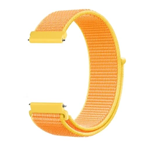 [QAICHFKS] 20mm 22mm iCXgbv Watch 5 GT5-4-3 Pro 46mm uXbg Xgoh 2/GTR 4/GTS 4/Bip 6 5/Active 2 xgp (Faint yellow,Width 22