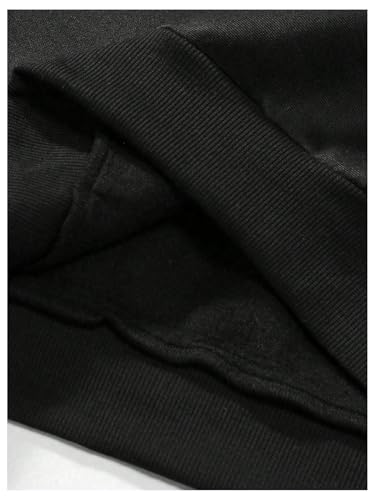 Men's Oversized Hoodie Letter Graphic Long Sleeve Hooded Sweatshirts Drop Shoulder Pullover Tops3