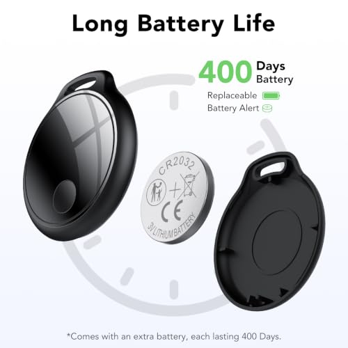 Miniatura 7 de Smart Tag 4 Unidades para Android e iOS, Bluetooth Tracker para Llaves, Maletas, Cartera, Mochila y Bolso, Tracker Tag 120 dB, Red de Búsqueda Global, Compartición Familiar, IP67, Sin Suscripción