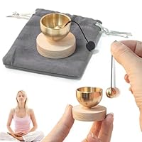 Tibetische Klangschalen Set, Tibetische Klangschale Klein, Klangschalen Set, Klangschale klein für Yoga, Meditation und Entspannung, Achtsamkeit, Chakra-Heilung, Stressabbau