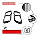 Stainless Steel Exhaust Muffler Tailpipe Trim Cover For BMW X5 X6 X7 G05 G06 G07 2019-2022 Car Tail Pipes Exhaust Pipe Muffler Decorative Frame (Gloss Black)