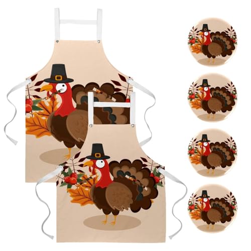 Tabliers de cuisine pour Thanksgiving et les repas de fête en famille