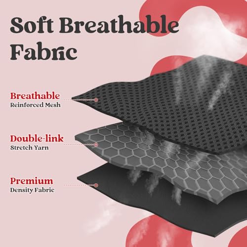 rabbitgoo Dog Harness Small Sized and Leash Set, Step in Soft Vest | Breathable Mesh, Easy Wear with Hook & Loop, Light and Reflective for Walking, Multi-colored, Black & Red, S - Image 4