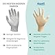 Ansell TouchNTuff 69-318 Latex Einweghandschuhe Puderfrei, Professionelle Schutzhandschuhe mit Texturierte Fingerspitzen, Lebensmittel Einmalhandschuhe, Weiß, Größe M (100 Handschuhe)