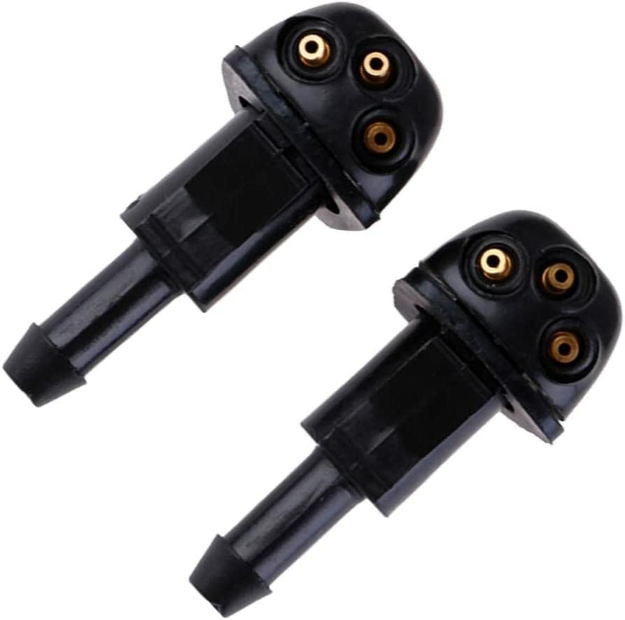 2 Pcs Car Windshield Spray Nozzle Sprayer Windscreen Washer Jets Universal Front Windscreen Washer Pump for Most Cars